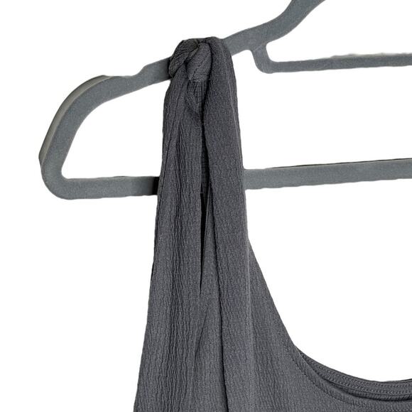 Wild Fable Tank Dress Tie Straps Empire Waist Flowy Gray Size XXL - Picture 7 of 8